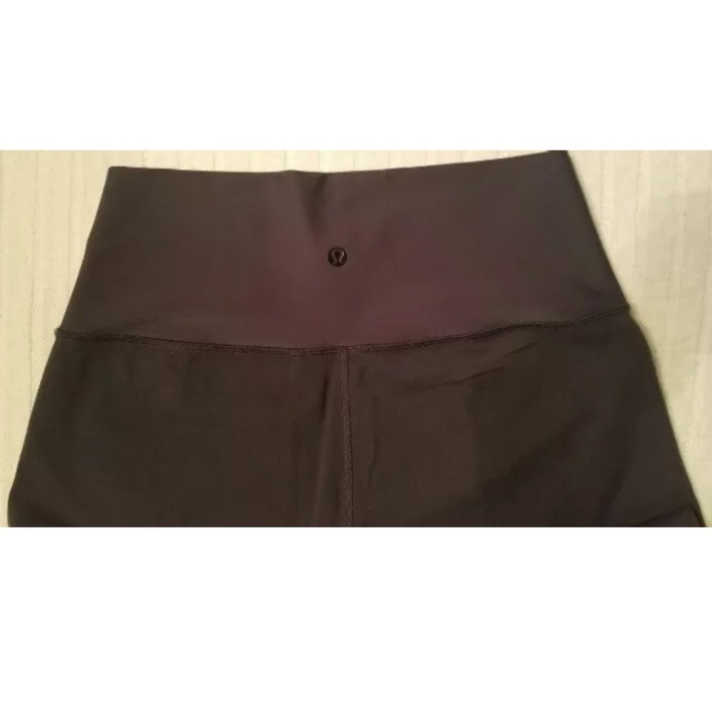 Lululemon black dual fabric 7/8 leggings